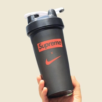 Шейкер спортивный + пружина 700 мл Supreme черная