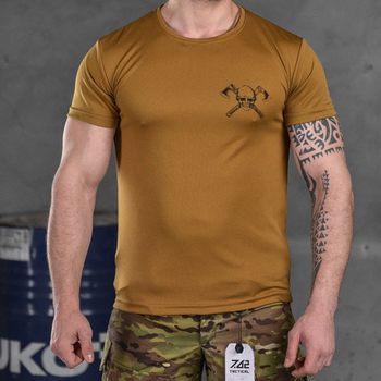 Потовідвідна чоловіча футболка Odin Coolmax Viking койот розмір 3XL