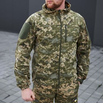 Мужская летняя куртка "T-Storm" с липучками для шевронов пиксель размер M