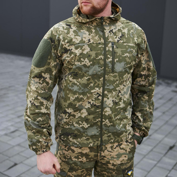 Мужская летняя куртка "T-Storm" с липучками для шевронов пиксель размер S