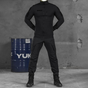 Легкий костюм "Smok" куртка + брюки черные размер XL