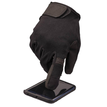 Сенсорні рукавиці MIL-TEC із накладкою Eva чорні розмір M