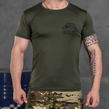 Потовідвідна чоловіча футболка Odin Coolmax із принтом "Game" олива розмір L