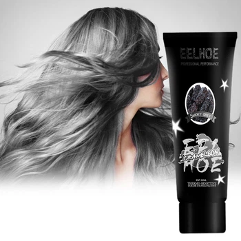 Термохромная временная краска для волос Eelchoe Chameleon Gray Black Краска меняющая цвет