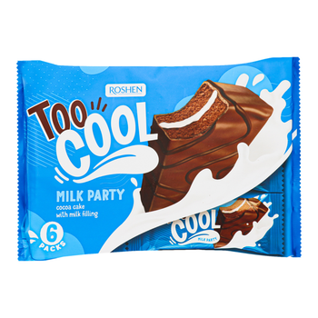Упаковка Бисквитов Roshen Too Cool Milk Party 270 г х 12 шт