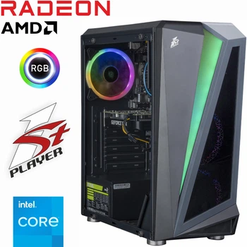 Компьютер 1stPlayer Core i3 12100F / RX 9060 XT 8ГБ / 32ГБ DDR4 / SSD 2TБ M.2 PCIe