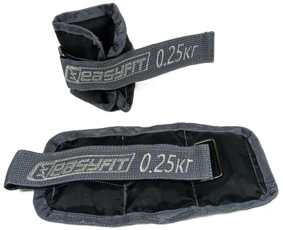 Утяжелители для ног и рук EasyFit 0,25 кг (пара) с песком