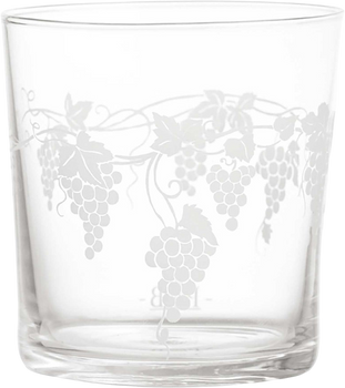 Набір склянок з товстим дном La Porcellana Bianca Babila Виноград 350 мл Прозорий 6 шт (P401000006)