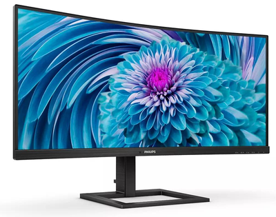 Монітор 34" VA Philips 346E2CUAE/00 вигнутий екран Чорний