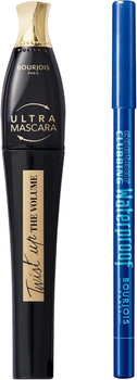 Zestaw kosmetyków dekoracyjnych Bourjois Tusz do rzęs Twist Up 001 Ultra Black 8 ml + Ołówek do oczu Contour Clubbing No 46 Blue Neon 1.2 g (3616305491817)