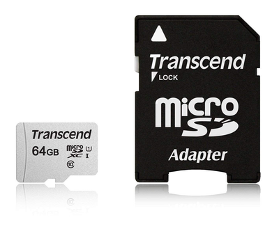 Карта памяти Transcend 64GB microSD с SD переходником 700S C10 UHS-I U1 (TS64GUSD300S-A)