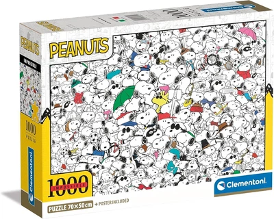 Пазл Clementoni Peanuts 1000 шт. (39804)