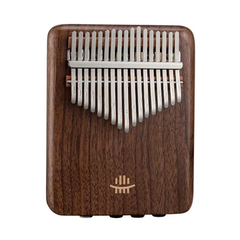 Калимба электроакустическая Hluru KEQ17 Black Walnut (17 язычков, орех)