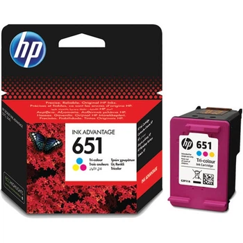 Картридж HP 651 для принтера DeskJet Ink Advantage, OfficeJet 300 стор / струменевий друк Color (C2P11AE)