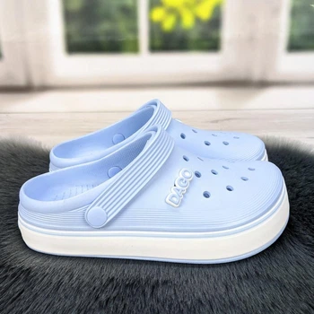 Сабо кроксы женские Dago Style светло голубые пена 40 р (25,5 см) 4363