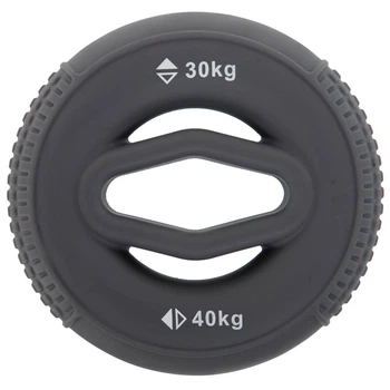 Еспандер кистьовий силіконовий кільце Zelart Fit 4404 навантаження 30-40LB Deep Grey