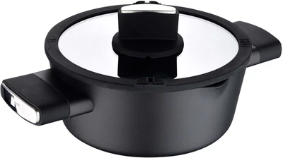 Каструля Bergner Ion plus з кришкою 20 см 2 л (BG-35910-BK)