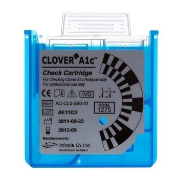 Щоденний контрольний картридж до експрес-аналізатора Clover A1c Infopia