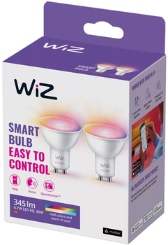 Набір розумних лампочок WIZ Color and Tunable WiFi PAR16 GU10 345 лм 4.7 Вт 2 шт (8719514551039)