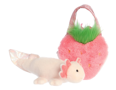 М'яка іграшка Aurora Fancy Pals у полуничній сумці 20 см (4894856202024)