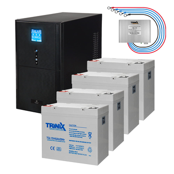 Комплект резервного живлення: Kraft PSW3000VA/2400W(LCD)48V UPS + гелева батарея 2286 Вт*г (42-00064-2-1)