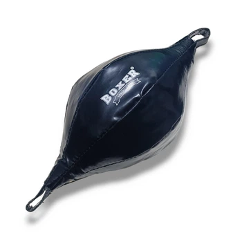 Груша боксерская BOXER на растяжках Миндаль ПВХ черная