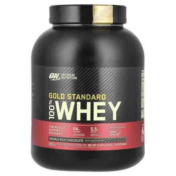 Протеїн сироватковий ізолят Вей Голд Стандарт Оптимум Нутришн / Optimum Nutrition Whey Gold Standard 100% 2.3 kg double rich chocolate / подвійний шоколад