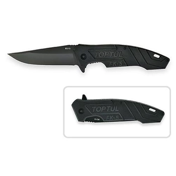 Нож складной карманный Toptul 225 мм (hoz0011356) Черный