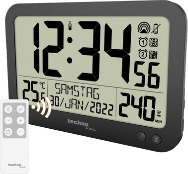 Настінний годинник Technoline WS8026 Black (WS8026)