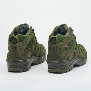 Берцы демисезонные тактические ботинки PAV 507 хаки олива кожаные с мембраной Winterfrost 43