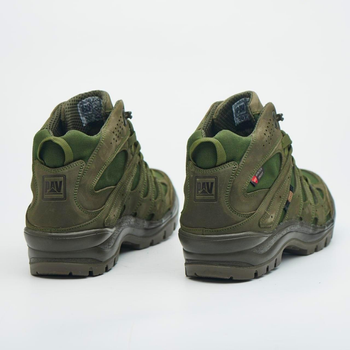 Берцы демисезонные тактические ботинки PAV 507 хаки олива кожаные с мембраной Winterfrost 42