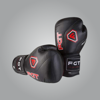 Боксерські рукавички FGT, Cristal, 12oz, чорний (FT-2815/123)