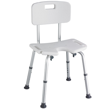 Разборной стул для ванной и душа с U-образным вырезом ACSS10 сиденье, Ш х Г: 40 х 21 см, высота: 41 – 51 см