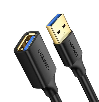 USB удлинитель Ugreen US129, USB 3.0 AM / AF штекер - гнездо 1 м Черный 10368