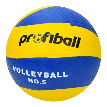 Мяч волейбольный Profiball склееный резина микрофибра жёлтый с синим