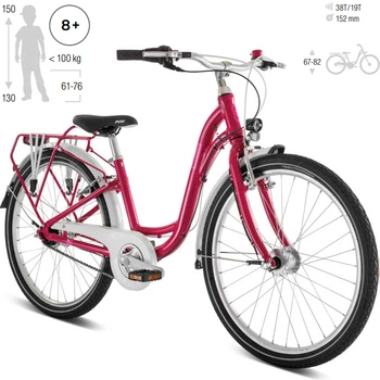 Дитячий велосипед Puky SKYRIDE 24-7 Berry 4479, 8 років+