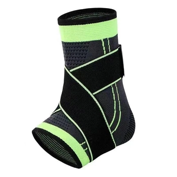 Бандаж для голеностопа RIAS Ankle Support Black-Green (3_04588)