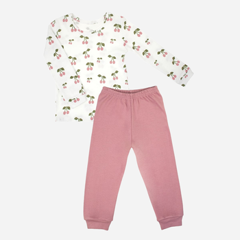 Дитяча піжама для дівчинки Nicol 204036 110 см Білий/Рожевий (5905601020325)
