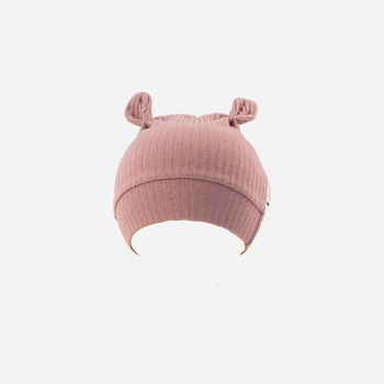 Дитяча демісезонна шапка-біні для дівчинки Nicol 204055 35 см Рожева (5905601020615)