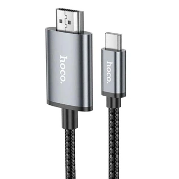 Перехідник HOCO UA27 Type-C To HDTV (HDMI) 4K (2М) Сірий