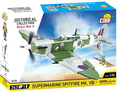 Конструктор Cobi Historical Collection WWII Літак Supermarine Spitfire 352 елементи (5902251057251)