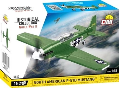 Конструктор Cobi Historical Collection WWII North American P-51 Mustang 152 елементи (5902251058609)