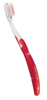 Зубная щетка Silver Care Plus Soft со сменной головкой Красная (8009315072759)