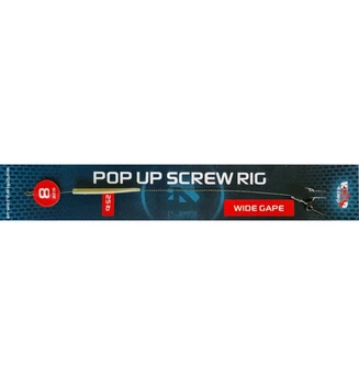 Готовий короповий повідець з гвинтом World4carp POP UP SCREW RIG, гачок WIDE GAPE №6,w493-6