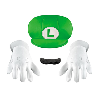 Zestaw akcesoriów Jakks Pacific Super Mario do kostiumu karnawałowego Biało- zielony (0039897737720)