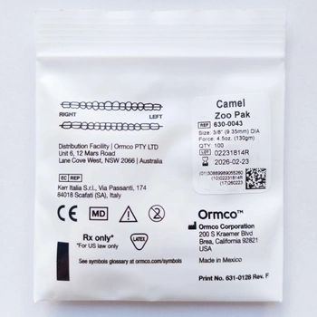 Ортодонтичні еластики Ormco 3/8, 4.5 oz