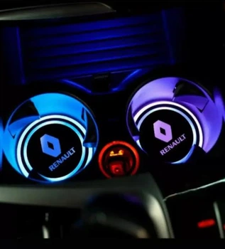 LED підсклянники в авто з логотипом Renault, 2шт
