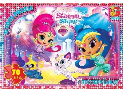 Пазлы Шиммер и Шайн, G-Toys, 70 эл., OS 620