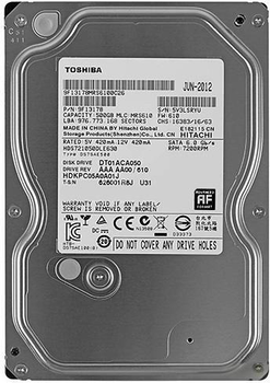 Жорсткий диск Toshiba 500GB 7200rpm 32MB DT01ACA050 3.5" SATAIII (Вживаний)