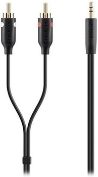 Кабель Belkin 2xRCA (M) - jack 3.5 мм (M) 2 м Black (F3Y116BT2M)